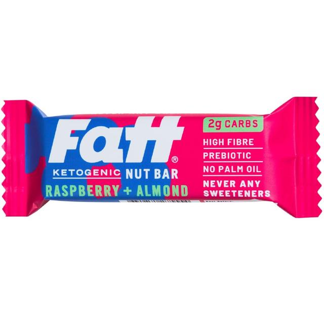 Fatt Raspberry & Almond Ketogenic Nut Bar, 30g