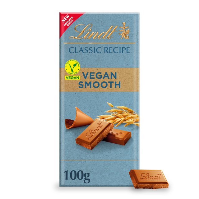 Lindt Classic Recipe Vegan Smooth Chocolate Bar, 100g