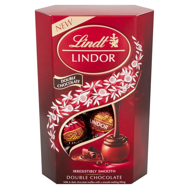 Lindt Lindor Double Chocolate Milk Truffles, 200g