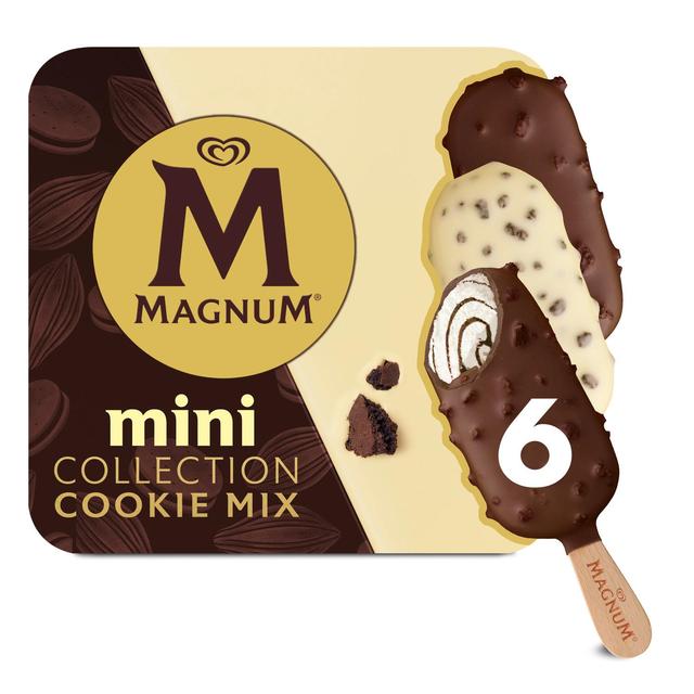 Magnum Mini Cookie Mania Ice Cream, 330ml, 6 x 55ml