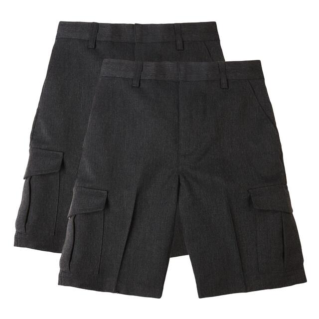 School cargo on sale shorts grey