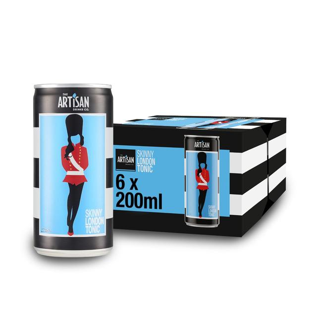 Artisan Drinks Co. Skinny London Tonic Cans, 6 x 200ml