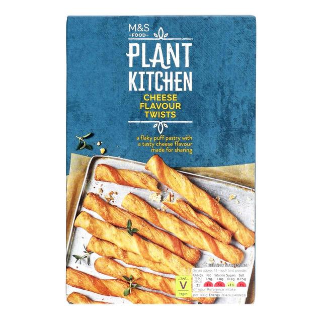 M & S Plant Kitchen Cheese Flavour Twists, 125g