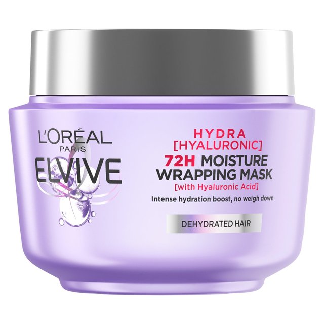 L’Oreal Elvive Hydra Hyaluronic Acid Mask, Moisturising for Dehydrated Hair, 300ml