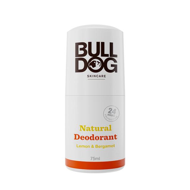 Bulldog Skincare Natural Deodorant Roll-On Lemon & Bergamot, 75ml