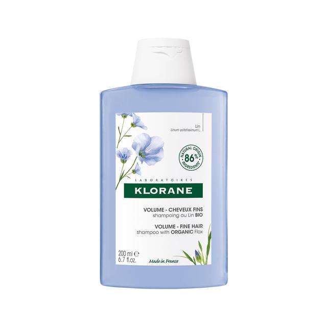 Klorane Volumising Shampoo With Organic Flax Fibre for Fine, Limp Hair, 200ml