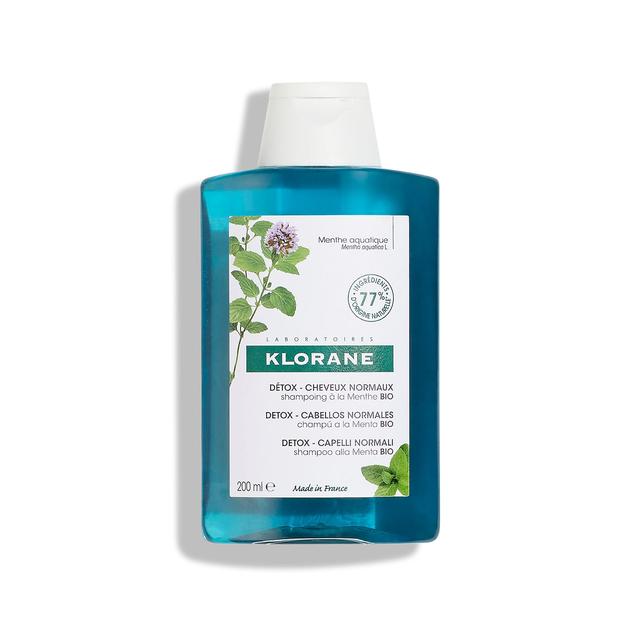 Klorane Detox Shampoo With Organic Aquatic Mint for Pollution-Exposed Hair, 200ml