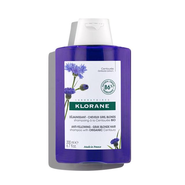Klorane Anti-yellow Shampoo With Organic Centaury for White and Grey Hair, 200ml