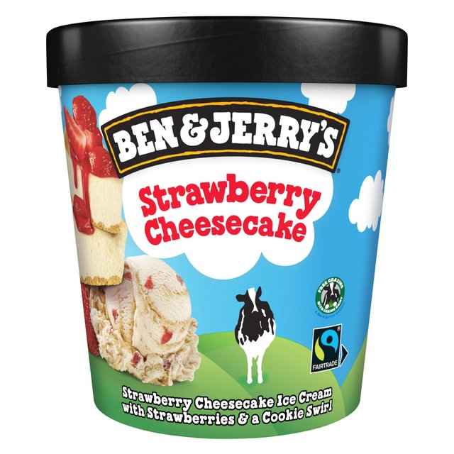 Ben & Jerry’s Strawberry Cheesecake Ice Cream Tub, 465ml