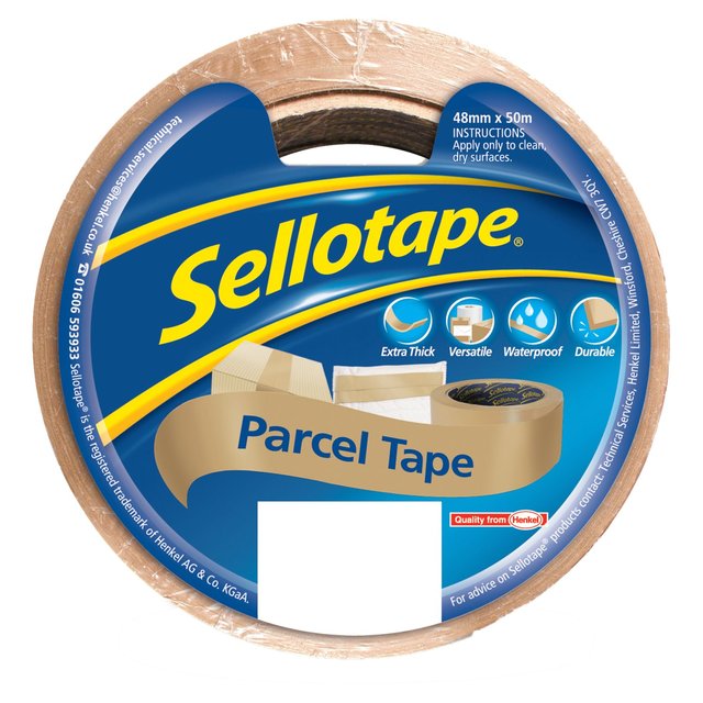 Sellotape Parcel Tape 48mm x 50m, 48mmx50m