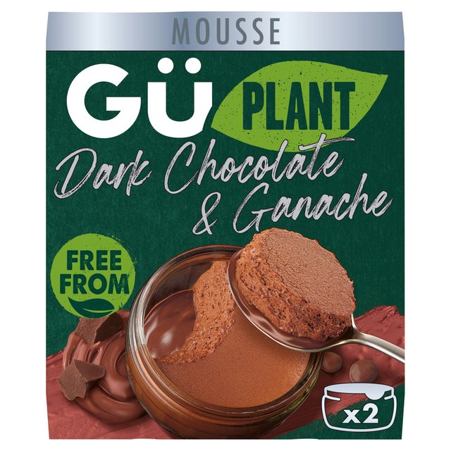 Gü Gluten Free From Chocolate Mousse & Ganache Desserts, 2x70g, 2 x 70g