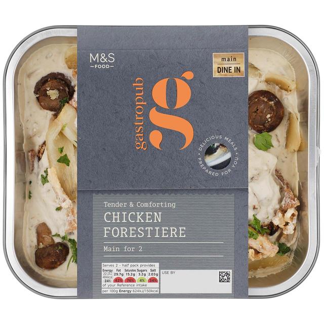 M & S Gastropub Chicken Forrestier, 650g
