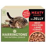 Harringtons Adult Wet Cat Food Meat in Jelly Multipack