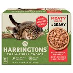 Harringtons Adult Wet Cat Food Meat in Gravy Multipack