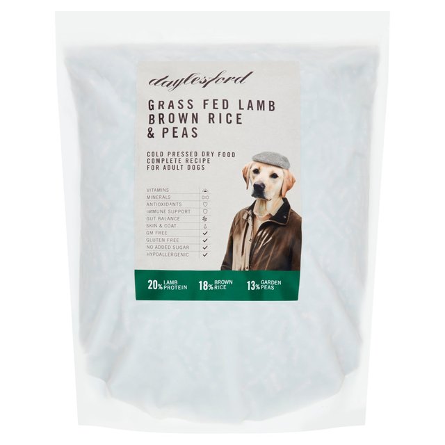 Daylesford Lamb, Brown Rice and Peas Cold Pressed Dog Food, 6kg