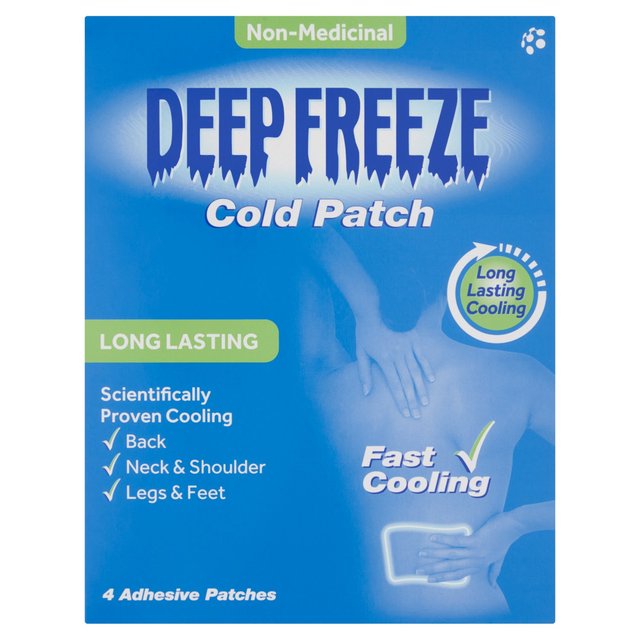 Deep Heat Freeze Cold Patches, 4 Per Pack
