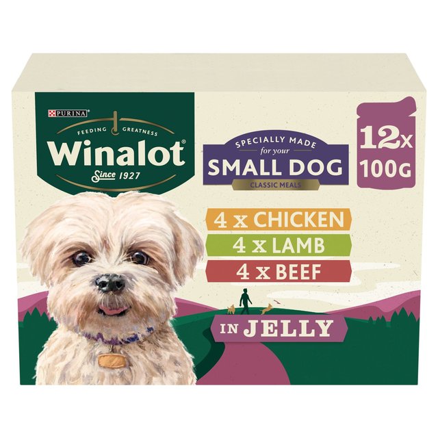 Winalot Small Dog Food Pouches Mixed in Jelly, 12 x 100g