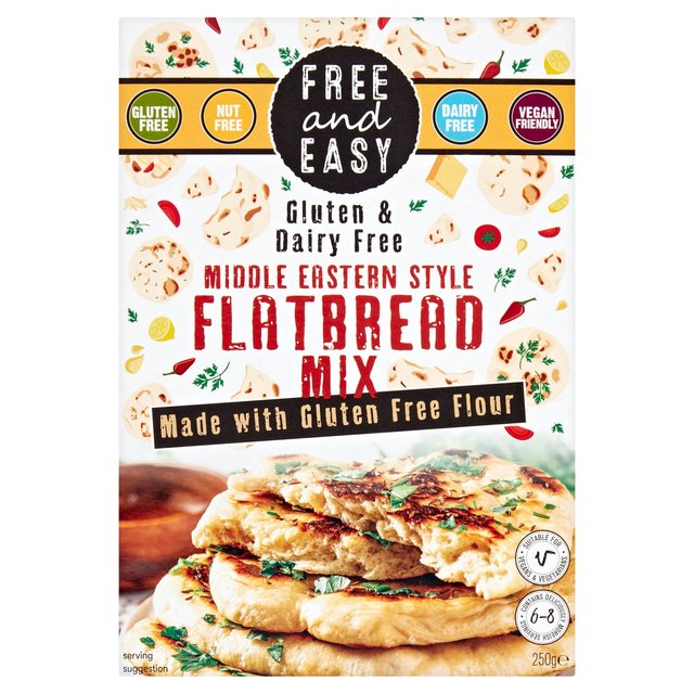 Free & Easy Gluten and & Dairy Middle Eastern Flatbread Mix, 250g