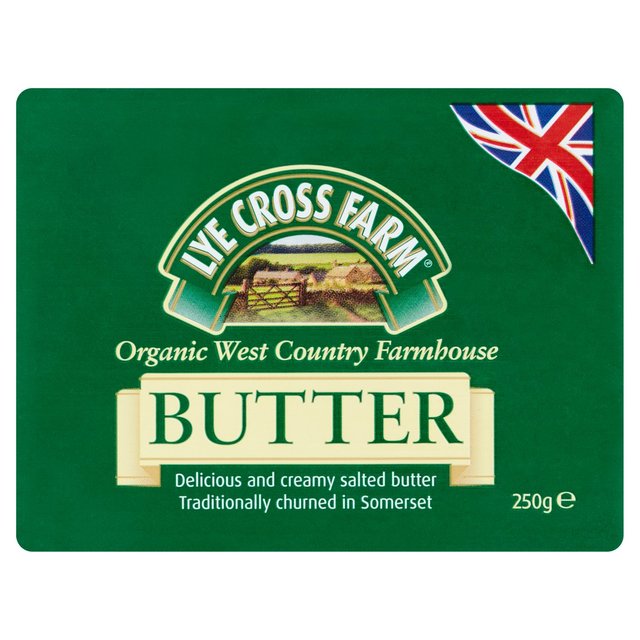Lye Cross Farm Organic Farmhouse Butter, 250g