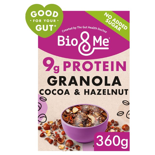 Bio & Me Cocoa & Hazelnut Gut-Loving Prebiotic Granola, 360g