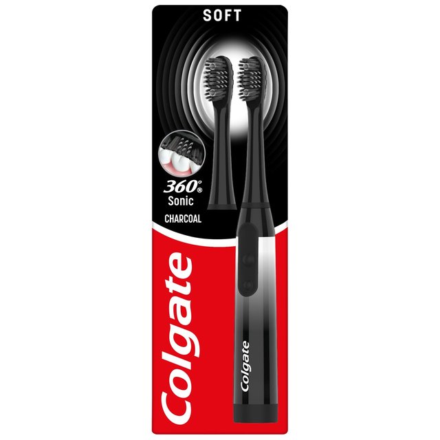 Colgate Battery 360 Sonic Charcoal Soft Toothbrush, One Size