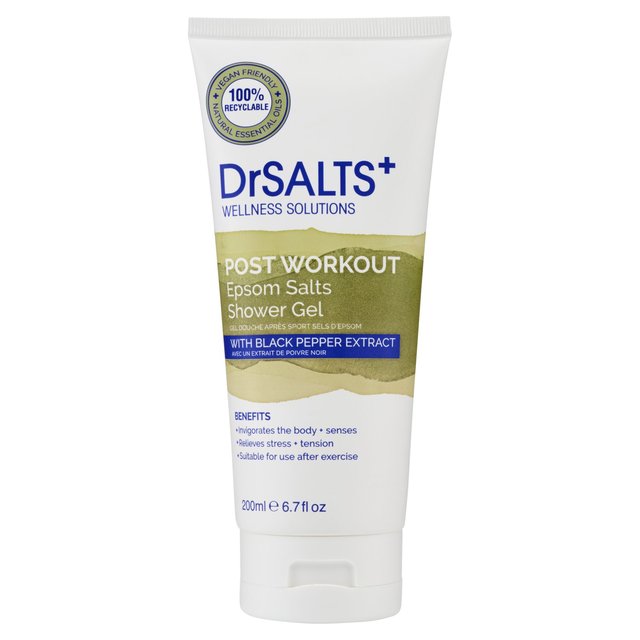 Dr Salts+ Post Workout Therapy Shower Gel, 200ml