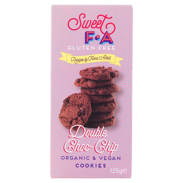 Sweet FA Gluten Free Double Chocolate Chip Cookies, 125g