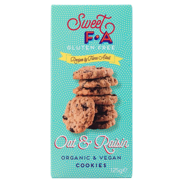 Sweet FA Gluten Free Oat & Raisin Cookies, 125g