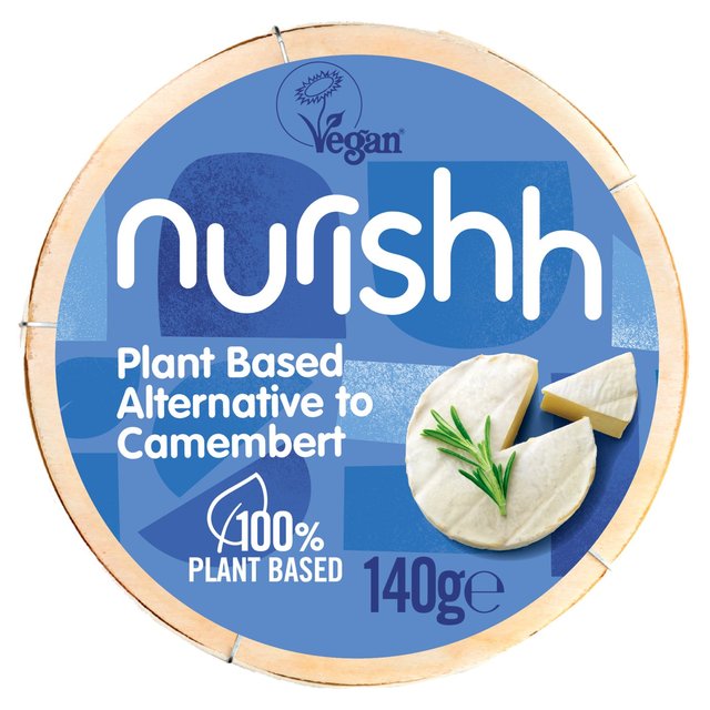 Nurishh Gluten-free Plant Based Vegan Alternative to Camembert, 140g