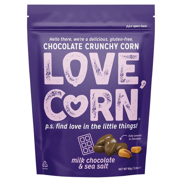 Love Corn Milk Chocolate & Sea Salt, 90g