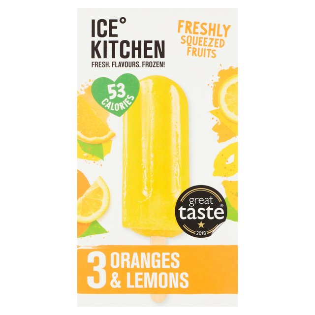 Ice Kitchen Oranges and Lemons Lolly, 75g, 3 x 75g