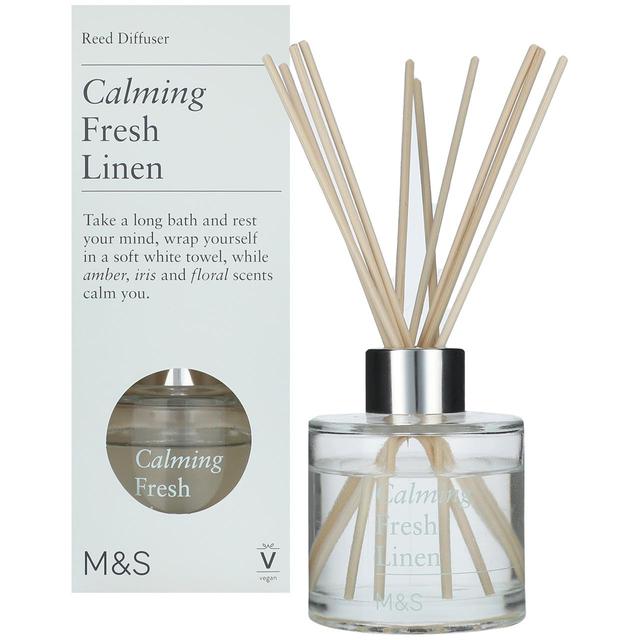 M & S Fresh Linen Reed Diffuser, 80ml