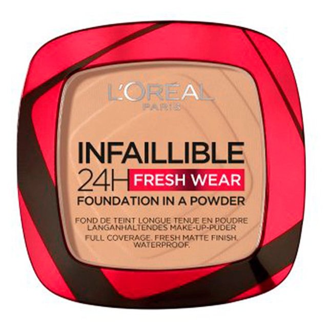 L’Oreal Paris Infallible 24H Foundation in a Powder, 140 Golden Beige, One Size