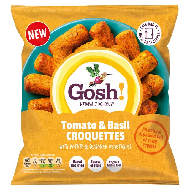 Gosh! Gluten Free Tomato & Basil Croquettes, 300g