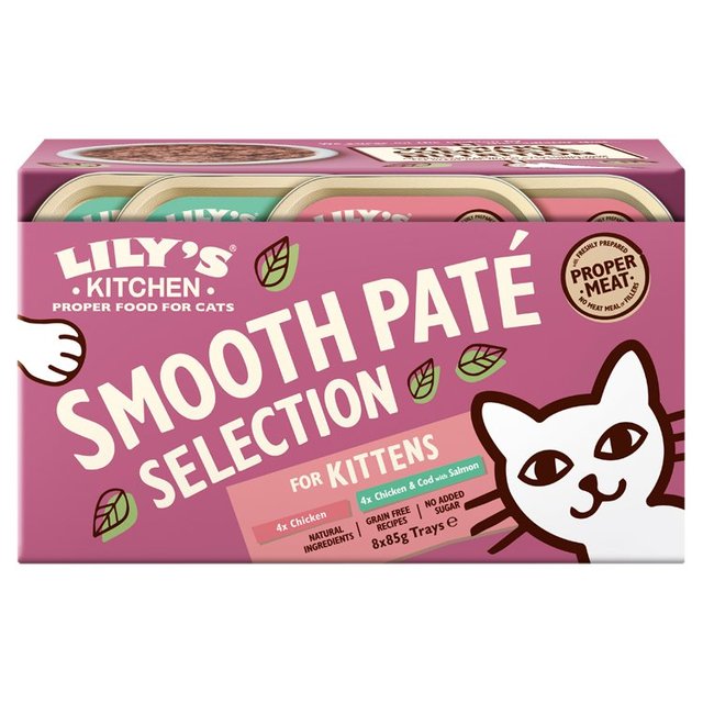 Lily’s Kitchen Pate Selection for Kittens, 85g, 8 x 85g