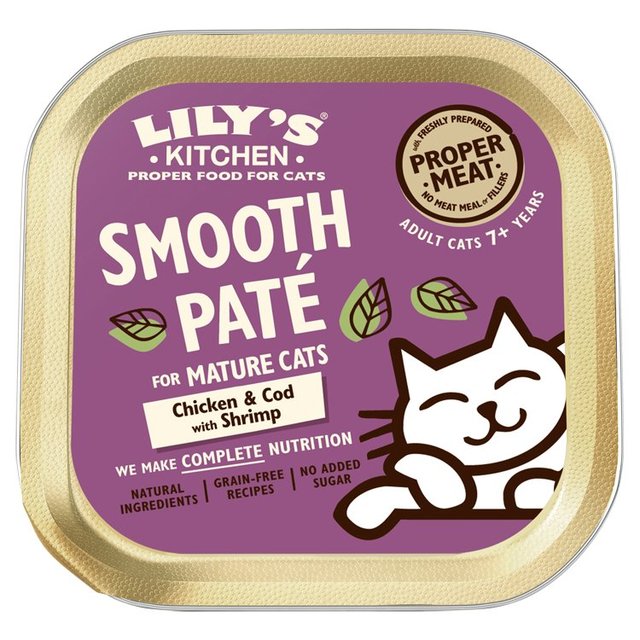 Lily’s Kitchen Chicken & Cod With Shrimp Pate for Mature Cats, 85g