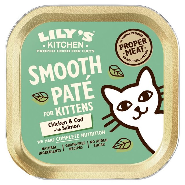 Lily’s Kitchen Chicken & Cod With Salmon Pate for Kittens, 85g