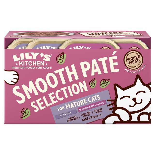 Lily’s Kitchen Pate Selection for Mature Cats, 85g, 8 x 85g