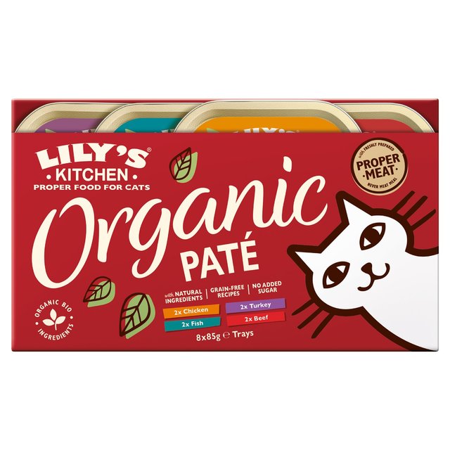 Lily’s Kitchen Cat Organic Pate Multipack, 8 x 85g