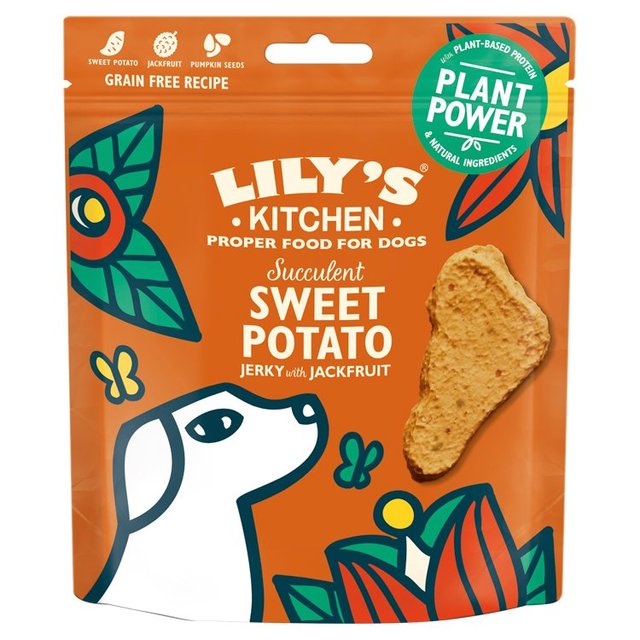 Lily’s Kitchen Succulent Sweet Potato Jerky With Jackfruit Treats for Dogs, 70g