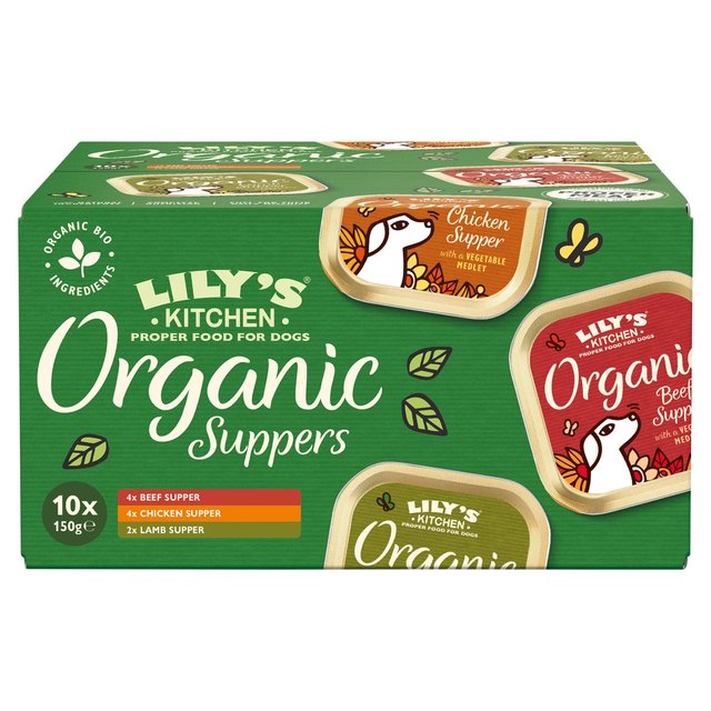 Lily’s Kitchen Dog Organic Dinners Multipack, 10 x 150g