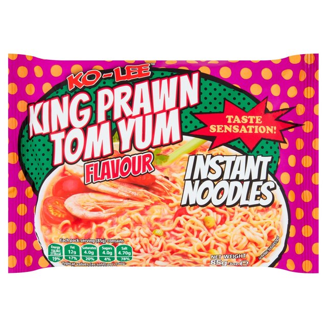 Ko-lee Taste Sensation Instant Noodles King Prawn Tom Yum Flavour, 85g