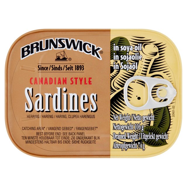 Brunswick Sardines in Soya Oil, 106g