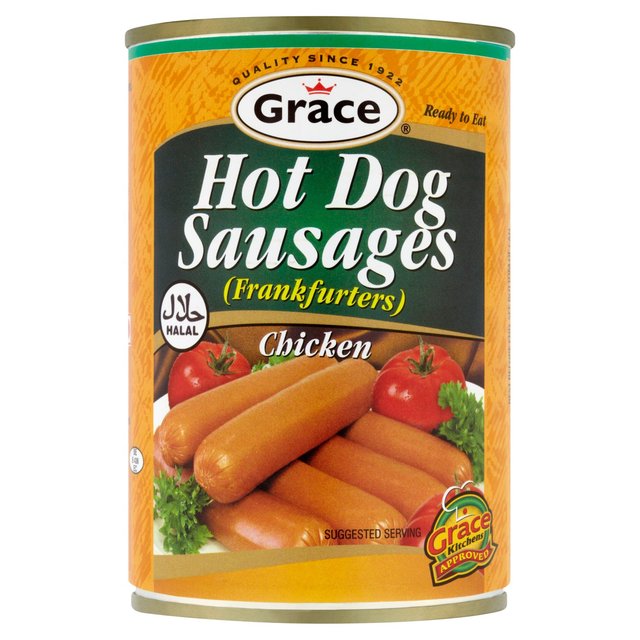 Grace Halal Chicken Hot Dog Sausages, 400g