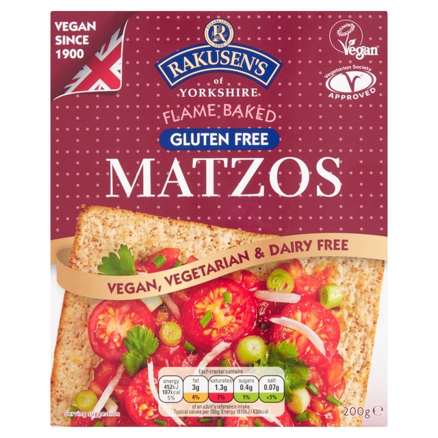 Rakusen’s Gluten Free Traditional Matzo, 200g