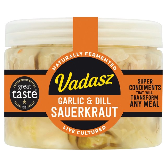 Vadasz Raw Garlic and Dill Sauerkraut, 400g