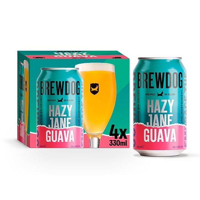 BrewDog Hazy Jane Guava, 4 x 330ml