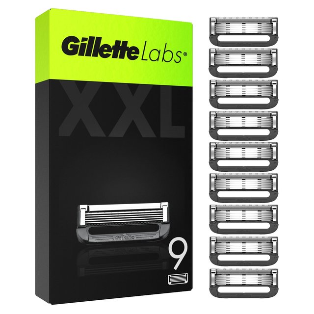 Gillette Labs Razor Blades Refill, 9 Per Pack
