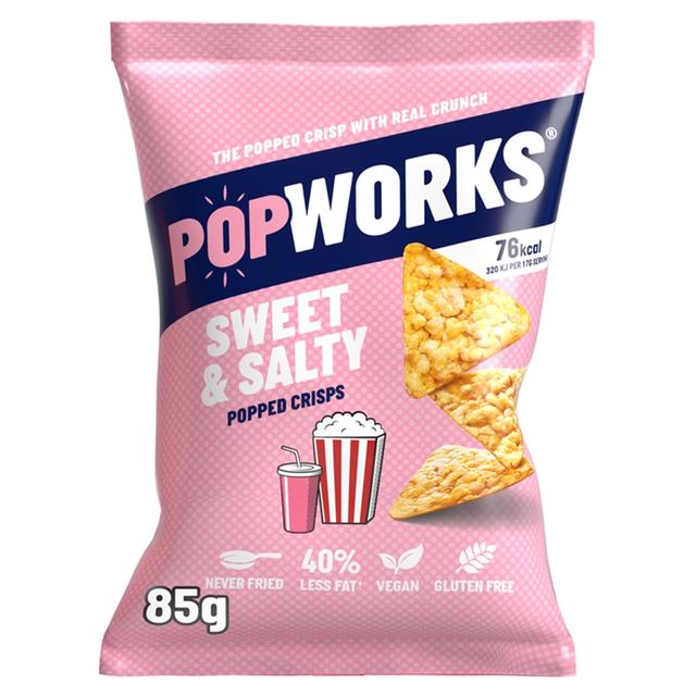 Popworks Gluten Free Sweet & Salty Sharing Popped Crisps, 85g