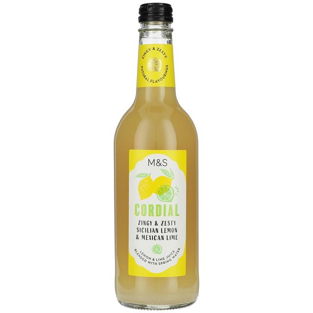 M & S Vegan Lemon & Lime Cordial, 500ml